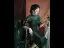 Vintage / Retro Dark Green Split Front Cheongsam 2022 Trumpet / Mermaid High Neck Short Sleeve Tea-length Evening Party Cheongsam / Qipao