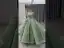Vintage / Retro Sage Green Handmade  Beading Pearl Sequins Prom Dresses 2026 Ball Gown Scoop Neck Cap Sleeves Backless Sweep Train Formal Dresses