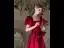 Elegant Burgundy Satin Prom Dresses 2022 A-Line / Princess Square Neckline Puffy Short Sleeve Bow Backless Floor-Length / Long Prom Formal Dresses