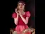 Elegant Burgundy Spotted Prom Dresses 2022 A-Line / Princess Square Neckline Puffy Short Sleeve Bow Backless Floor-Length / Long Formal Dresses