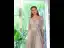 Chic / Beautiful Grey Beading Lace Flower Bridesmaid Dresses 2022 A-Line / Princess Rhinestone Sequins Short Sleeve Backless Floor-Length / Long Wedding Bridesmaid Dresses