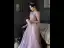 Scintillantes Rougissant Rose Robe De Bal 2022 Princesse Encolure Carrée Perlage Paillettes En Dentelle Fleur Manches Courtes Dos Nu Longue Robe De Ceremonie