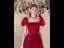 Fashion Burgundy Sequins Prom Dresses 2022 A-Line / Princess Square Neckline Puffy Short Sleeve Backless Bow Floor-Length / Long Formal Dresses