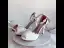 Charmant Weiß Perle Spitze Blumen Brautschuhe 2022 Knöchelriemen 10 cm Stilettos Peeptoes Hochzeit Sandaletten Hochhackige