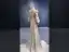 Fashion Champagne Satin Evening Dresses 2022 Trumpet / Mermaid Scoop Neck Multi-Colors Beading Pearl Long Sleeve Court Train Evening Party Formal Dresses
