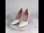 Charmant Argenté Paillettes Cristal Chaussure De Mariée 2022 9 cm Talons Épais À Bout Pointu Mariage Escarpins Talons Hauts