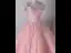 Élégant Rougissant Rose Fait main Perlage Paillettes En Dentelle Fleur Robe De Bal 2026 Robe Boule De l'épaule Sans Manches Dos Nu Longue Tulle Robe De Ceremonie