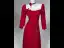 Elegant Red Appliques Prom Dresses 2026 A-Line / Princess Square Neckline Long Sleeve Backless Floor-Length / Long Formal Dresses