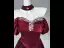 Elegant Burgundy Beading Rhinestone Satin Prom Dresses 2026 Ball Gown Off-The-Shoulder Short Sleeve Backless Floor-Length / Long Formal Dresses