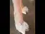 Eleganta Elfenben Pärla Rosett Satin Brudskor 2022 8 cm Stilettklackar Spetsiga Bröllop Pumps Högklackade