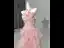 Luxe Charmant Rose Bonbon Perlage Paillettes Appliques Volants en Cascade Robe De Soirée 2026 Trompette / Sirène Bustier Sans Manches Dos Nu Train De Balayage Robe De Ceremonie