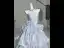 High-end Fashion Sky Blue Glitter Appliques Cascading Ruffles Prom Dresses 2026 Ball Gown Strapless Sleeveless Backless Court Train Formal Dresses