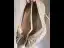 Glitzernden Champagner Strass Schmetterling Pailletten Brautschuhe 2022 Leder 8 cm Stilettos Spitzschuh Hochzeit Pumps Hochhackige