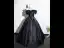 Vintage Schwarz Schleife Satin Ballkleider 2026 Ballkleid Off Shoulder Kurze Ärmel Rückenfreies Lange Festliche Kleider