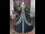 Vintage / Originale Médiévale Noire Paillettes En Dentelle Fleur Robe De Bal 2026 Robe Boule Col Haut Manches de cloche Dos Nu Longue Robe De Ceremonie