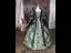 Medieval Vintage / Retro Dark Green Beading Appliques Printing Prom Dresses 2026 Ball Gown Square Neckline Bell sleeves Floor-Length / Long Formal Dresses