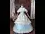 Médiévale Vintage / Originale Bleu Ciel Faux Diamant En Dentelle Fleur Volants en Cascade Robe De Bal 2026 Robe Boule Bretelles Spaghetti Gonflée Manches Courtes Dos Nu Longue