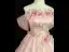 Lovely Blushing Pink Sequins Appliques Prom Dresses 2026 Ball Gown Off-The-Shoulder Short Sleeve Backless Floor-Length / Long Formal Dresses