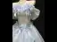 Fashion Sky Blue Bow Sequins Appliques Prom Dresses 2026 Ball Gown Off-The-Shoulder Short Sleeve Backless Floor-Length / Long Formal Dresses