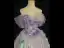Fashion Lavender Lace Flower Appliques Prom Dresses 2026 Ball Gown Off-The-Shoulder Short Sleeve Backless Floor-Length / Long Formal Dresses