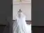 Luxus / Herrlich Ivory / Creme Perle Strass Spitze Blumen Fallende Rüsche Brautkleider / Hochzeitskleider 2026 Ballkleid Rundhalsausschnitt Lange Ärmel Satin Kapelle-Schleppe