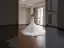 High End Weiß Handgefertigt Perle Strass Brautkleider / Hochzeitskleider 2026 Ballkleid Off Shoulder Kurze Ärmel Rückenfreies Kapelle-Schleppe