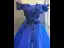 Vintage Königliches Blau Perlenstickerei Applikationen Ballkleider 2026 Ballkleid Off Shoulder Kurze Ärmel Rückenfreies Lange Festliche Kleider