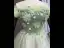 Fée Des Fleurs Vert Cendré Perlage Appliques Paillettes Robe De Bal 2026 Robe Boule De l'épaule Manches Courtes Dos Nu