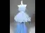 Fashion Sky Blue Appliques Butterfly Pearl Sequins Rhinestone Prom Dresses 2026 A-Line / Princess Strapless Sleeveless Backless Floor-Length / Long Formal Dresses