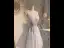 Fashion Grey Birthday Party Dresses 2022 A-Line / Princess Spaghetti Straps Beading Pearl Sequins Sleeveless Backless Bow Floor-Length / Long Cocktail Party Formal Dresses