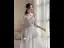 Modest / Simple Grey Lace Flower Bridesmaid Dresses 2022 A-Line / Princess Short Sleeve Backless Floor-Length / Long Wedding Party Dresses