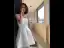 Sexy Ivory Party Dresses Cocktail Party 2022 A-Line / Princess Strapless Sleeveless Backless Knee-Length Formal Dresses