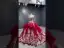 High-end Vintage / Retro Burgundy Sequins Lace Flower Prom Dresses 2022 Ball Gown Cascading Ruffles Spaghetti Straps Sleeveless Backless Chapel Train Prom