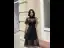Chic / Beautiful Black Spotted Pierced Party Dresses Cocktail Party 2022 A-Line / Princess High Neck Short Sleeve Floor-Length / Long Formal Dresses