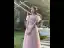 Simple Rougissant Rose Robe Demoiselle D'honneur 2022 Princesse Encolure Carrée Manches Courtes Dos Nu Longue Robe Pour Mariage