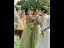 Modest / Simple Sage Green Bow Bridesmaid Dresses 2022 A-Line / Princess Short Sleeve Backless Floor-Length / Long Bridesmaid Wedding Party Dresses