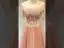 Charmant Pink Farbverlauf Ballkleider 2022 A Linie Off Shoulder Kurze Ärmel Rückenfreies Perlenstickerei Perle Pailletten Lange Festliche Kleider