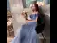 Chic / Belle Bleu Ciel Robe De Bal 2021 Princesse De l'épaule Perlage Manches Courtes Dos Nu Longue Robe De Ceremonie