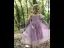Lovely Lavender Birthday Flower Girl Dresses 2023 A-Line / Princess Square Neckline Short Sleeve Floor-Length / Long Flower Girl Dresses