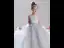 Chic / Beautiful Grey Cascading Ruffles Birthday Flower Girl Dresses 2022 A-Line / Princess Scoop Neck Sleeveless Bow Sash Floor-Length / Long Flower Girl Dresses