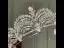 Bling Bling Srebrny Rhinestone Ślub Tiara 2022 Cyrkon Stop Ozdoby Do Włosów Ślubne