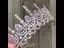 Charmant Zilveren Kristal Rhinestone Huwelijk Tiara 2022 Zirkonium Legering Bruids Haaraccessoires
