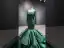 Haut de Gamme Vert Foncé Perlage Perle Paillettes En Dentelle Fleur Robe De Soirée 2022 Satin Trompette / Sirène Encolure Carrée Manches Courtes Dos Nu Longue Robe De Ceremonie