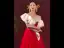 High-end Chinese style Red Prom Dresses 2022 A-Line / Princess Scoop Neck Beading Pearl Rhinestone Short Sleeve Backless Sweep Train Formal Dresses