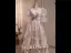 Chic / Beautiful Prom Dresses 2023 A-Line / Princess Scoop Neck Puffy Short Sleeve Backless Floor-Length / Long Prom Formal Dresses