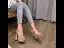 Sexy Gold Street Wear Womens Sandals 2021 Waterproof Metal Ankle Strap 13 cm Stiletto Heels Open / Peep Toe Sandals High Heels