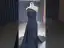 Haut de Gamme Noire Fait main Perlage Robe De Soirée 2023 Trompette / Sirène Bustier Sans Manches Dos Nu Train De Balayage Robe De Ceremonie