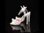 Sparkly Purple Pearl Evening Party Womens Sandals 2023 Ankle Strap 12 cm Stiletto Heels Open / Peep Toe Sandals High Heels