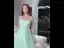 Chic / Beautiful Mint Green Homecoming Appliques Graduation Dresses 2022 A-Line / Princess Spaghetti Straps Sleeveless Backless Bow Floor-Length / Long Formal Dresses