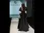 Elegant Black Satin Prom Dresses 2022 A-Line / Princess Square Neckline Puffy Short Sleeve Backless Bow Floor-Length / Long Formal Dresses